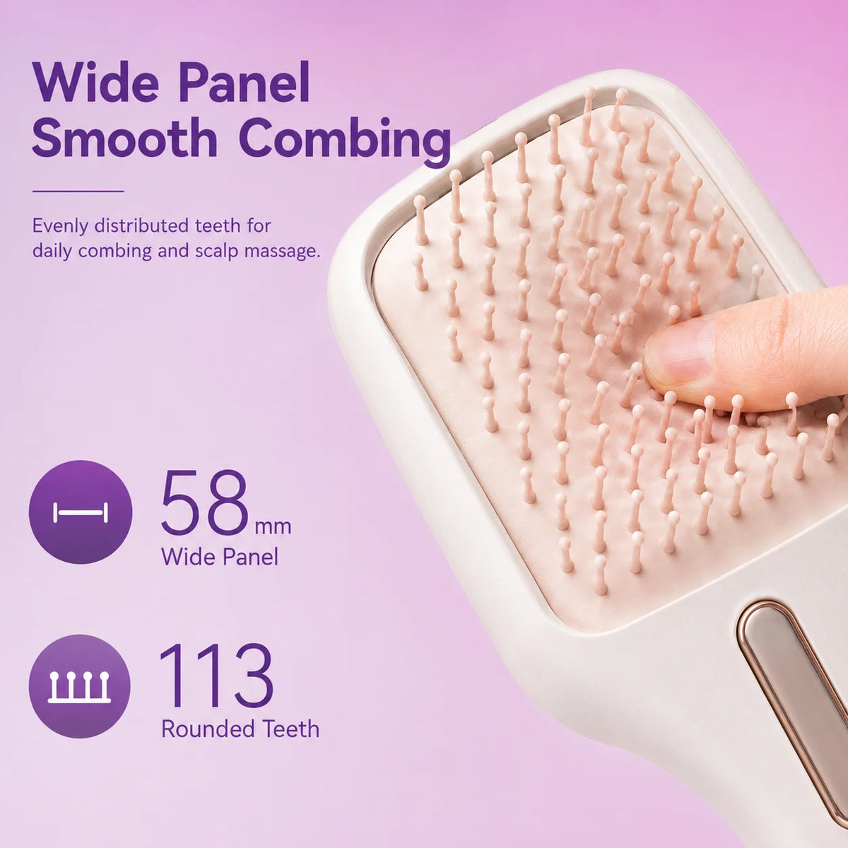 Brosse Lumisoin - Brosse de soin capillaire 3-en-1 à lumière rouge