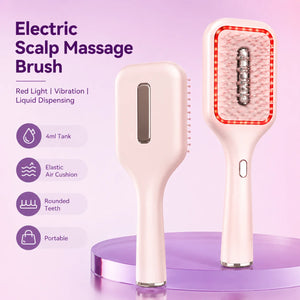 Brosse Lumisoin - Brosse de soin capillaire 3-en-1 à lumière rouge